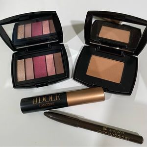 Lancome eyes shadow, bronze, mascara and eyeliner bundles